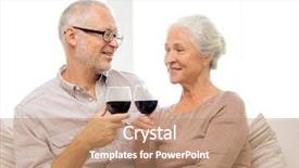  Presentation with family and home love concept - Amazing presentation having birthday old man - family holidays drinks age backdrop and a coral colored foreground