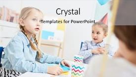  Presentation with paper - Audience pleasing slides consisting of birthday paperplate - pretty little child with paper backdrop and a  colored foreground