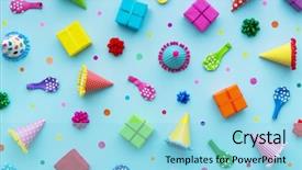  Presentation with birthday party - Amazing presentation theme having birthday party background with party backdrop and a arctic colored foreground