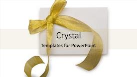  Presentation with envelope - PPT theme having birthday party invitation - envelope with colourful ribbon background and a soft green colored foreground