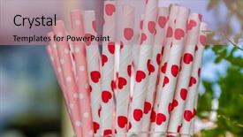  Presentation with birthday party - Audience pleasing slides consisting of birthday party on natural background backdrop and a coral colored foreground