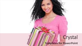  Presentation with woman praying over bible - Beautiful PPT theme featuring single wasp with open mandible backdrop and a wine colored foreground