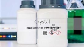  Presentation with laboratory chemical - Slides with bis-chloromethyl-ether-bis-chloromethyl background and a white colored foreground