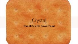  Presentation with cracker - Amazing slide set having biscuit-cracker-isolated-on-white backdrop and a gold colored foreground