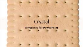  Presentation with biscuit - PPT theme consisting of biscuit isolated on white background and a coral colored foreground
