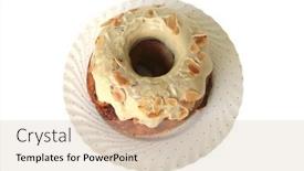  Presentation with biscuit - Theme featuring biscuit-pie-on-dish-over background and a soft green colored foreground