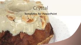  Presentation with biscuit - Beautiful presentation featuring biscuit-pie-on-dish-over backdrop and a lemonade colored foreground