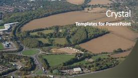  Presentation with aerial view of cape town - PPT layouts featuring aerial view of bishop's background and a gray colored foreground