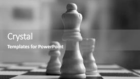  Presentation with chess board - Audience pleasing presentation consisting of bishop - chess board with chess pieces backdrop and a gray colored foreground