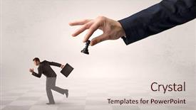  Presentation with frail - Beautiful PPT layouts featuring bishop - small frail businessman with suitcase backdrop and a lemonade colored foreground