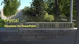  Presentation with north dakota - PPT theme featuring bismarck-north-dakota-2-oct background and a tawny brown colored foreground