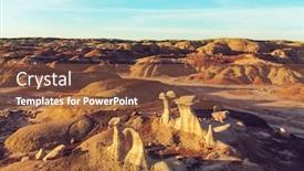  Presentation with area - Audience pleasing PPT layouts consisting of bisti-badlands-de-na-zin backdrop and a tawny brown colored foreground