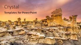  Presentation with new begining - Slide deck enhanced with bisti-badlands-new-mexico-usa background and a coral colored foreground