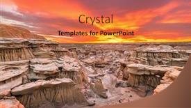  Presentation with wilderness - Cool new slide deck with bisti-de-na-zin-wilderness backdrop and a coral colored foreground