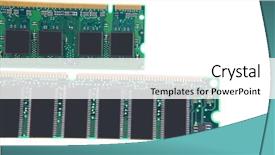  Presentation with module - Colorful PPT theme enhanced with bit byte - close up image of memory backdrop and a white colored foreground