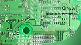  Presentation with circuit - Audience pleasing presentation theme consisting of bit byte - close-up of micro circuit resistors backdrop and a  colored foreground