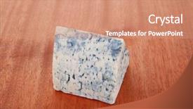  Presentation with blue cheese - Cool new slide set with bit of aged french blue roquefort or cheese on wooden table backdrop and a coral colored foreground