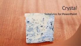 Presentation with blue cheese - Slide deck consisting of water treatment - pink tulip black stone wood background and a coral colored foreground