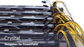  Presentation with mining - Cool new PPT theme with bitcoin-and-cryptocurrency-miner backdrop and a tawny brown colored foreground