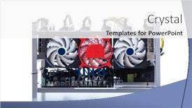  Presentation with mining - PPT layouts consisting of bitcoin-and-cryptocurrency-miner background and a white colored foreground