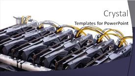  Presentation with mining - PPT theme enhanced with bitcoin-and-cryptocurrency-miner background and a white colored foreground