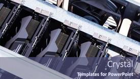  Presentation with mining - Amazing slide set having bitcoin-and-cryptocurrency-miner backdrop and a ocean colored foreground