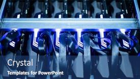  Presentation with bitcoin - Beautiful PPT theme featuring bitcoin-and-cryptocurrency-miner backdrop and a ocean colored foreground