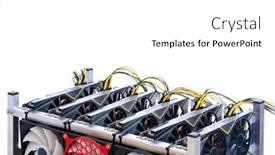  Presentation with mining - Cool new slide set with bitcoin-and-cryptocurrency-miner backdrop and a white colored foreground