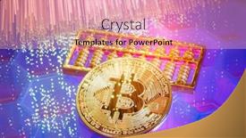  Presentation with money bitcoin - Slides featuring bitcoin-digital-currency-or-virtual background and a lemonade colored foreground