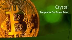  Presentation with abstract gold - Cool new presentation theme with bitcoin-gold-coin-with-defocused backdrop and a tawny brown colored foreground