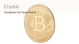  Presentation with bitcoin - Audience pleasing PPT layouts consisting of bitcoin isolated on white background with clipping path backdrop and a lemonade colored foreground