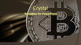  Presentation with ventilator - Cool new presentation theme with bitcoin-on-cooling-computer-fan backdrop and a tawny brown colored foreground