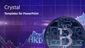  Presentation with market data - Slide set enhanced with bitcoin-over-stock-market-data background and a  colored foreground