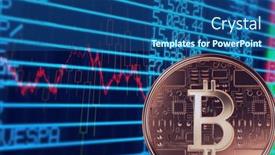  Presentation with market data - Audience pleasing slide set consisting of bitcoin-over-stock-market-data backdrop and a  colored foreground