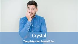  Presentation with anxiety - Theme with bites - young handsome man over isolated background and a teal colored foreground