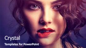  Presentation with sexy girl - Audience pleasing PPT layouts consisting of biting - closeup face of a beautiful backdrop and a navy blue colored foreground