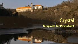  Presentation with region - Slide deck with bitov-castle-znojmo-region-southern background and a  colored foreground
