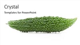  Presentation with bitter melon - Cool new presentation with bitter melon gourd goya isolated backdrop and a white colored foreground