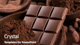  Presentation with sweet candy - Slide set consisting of bitterness - bars chocolate candy sweet dessert background and a tawny brown colored foreground