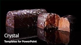  Presentation with candy - Audience pleasing presentation theme consisting of bitterswett - chocolate candy on black background backdrop and a  colored foreground