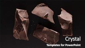  Presentation with chocolate - Presentation design consisting of chocolate on black background background and a wine colored foreground