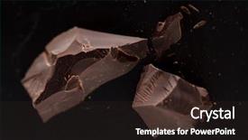  Presentation with chocolate - Beautiful theme featuring bitterswett - chocolate on black background backdrop and a wine colored foreground