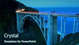  Presentation with chromatography sur papier - Presentation theme consisting of bixby bridge as the famous background and a ocean colored foreground
