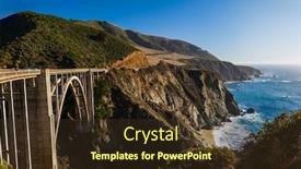  Presentation with california - Slide set featuring bixby-creek-bridge-in-california background and a tawny brown colored foreground