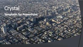  Presentation with aerial view of cape town - Beautiful PPT theme featuring bl - aerial view of wilshire blvd backdrop and a gray colored foreground