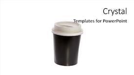  Presentation with lid - Theme enhanced with bl - plastic coffee cup with lid background and a  colored foreground