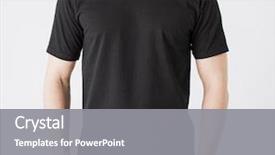  Presentation with black man - Amazing PPT theme having black - close up of man backdrop and a gray colored foreground