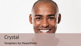  Presentation with microwave imaging image of modern - PPT theme having black - image of handsome smiling young background and a coral colored foreground