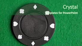  Presentation with chip - Amazing presentation theme having black 100 poker chip backdrop and a forest green colored foreground