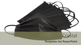  Presentation with charcoal - Presentation theme featuring black-activated-charcoal-face-mask background and a violet colored foreground